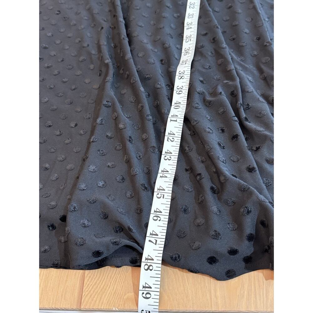 NWT Ralph Lauren Womens Formal Midi Dress Black Swiss Dot Polka Dot 14 Party - Picture 14 of 14